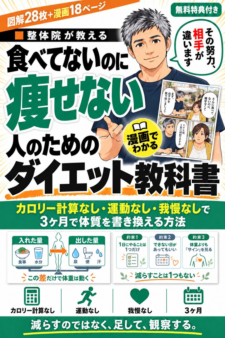 食べてないのに痩せない人のためのダイエット教科書 表紙